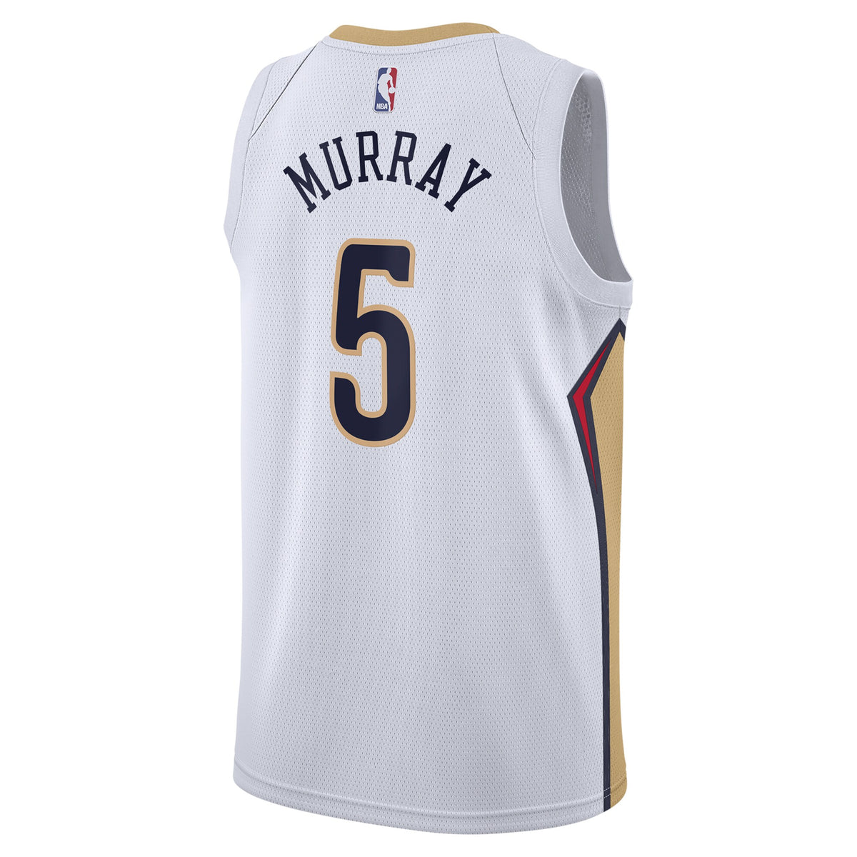 Unisex Dejounte Murray New Orleans Pelicans Association Edition Swingman NBA Basketball Jersey - White - view 4