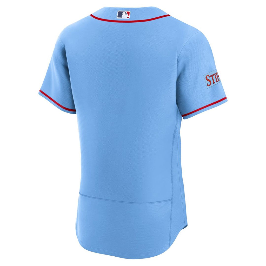 Men's St. Louis Cardinals Light Blue Alternate Sponsor Patch MLB Baseball Jersey - view 3