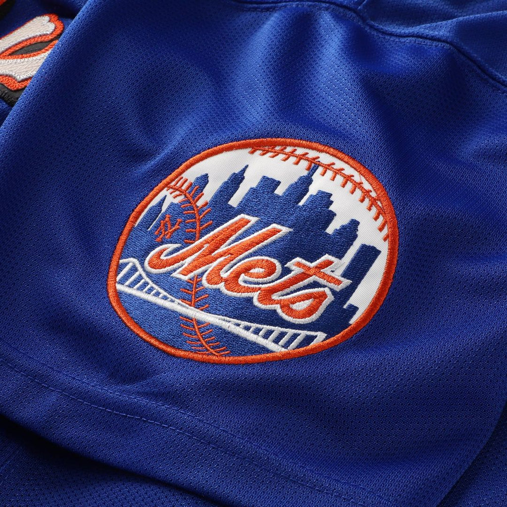 Men's New York Mets Mike Piazza Orange Cooperstown Collection Mesh Batting Practice Button-Up MLB Baseball Jersey - view 22