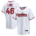 Men's Cleveland Guardians Nathaniel Lowe White Home Replica MLB Baseball Jersey - view 1