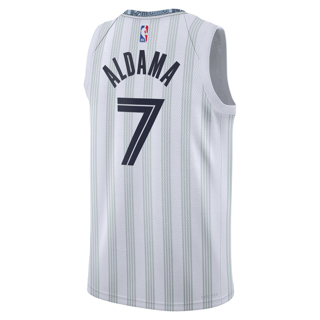 Unisex Santi Aldama Memphis Grizzlies 2025/26 City Edition Swingman NBA Basketball Jersey - Gray - view 4