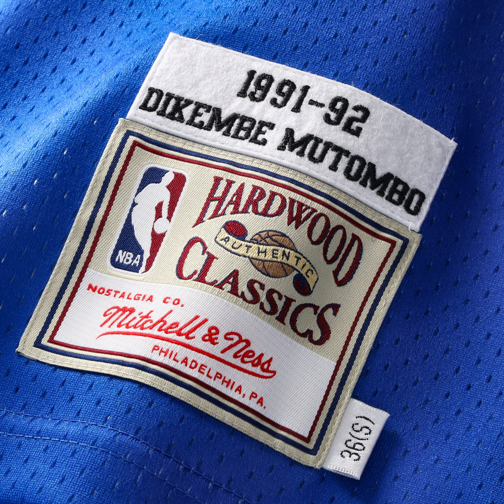 Men's Denver Nuggets Dikembe Mutombo NBA Basketball Jersey - Royal Blue - view 6