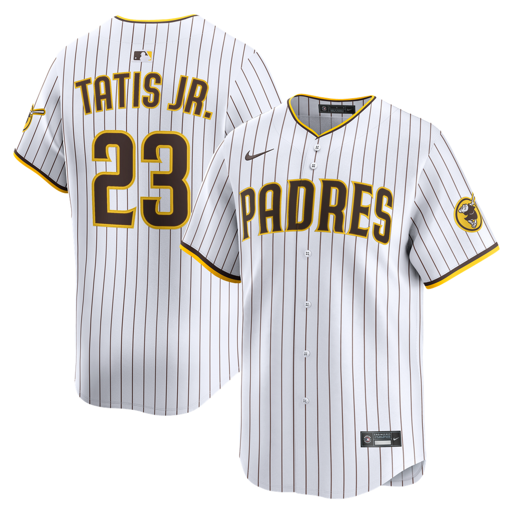 Men's San Diego Padres Fernando Tatis Jr. White Home Limited MLB Baseball Jersey - view 15