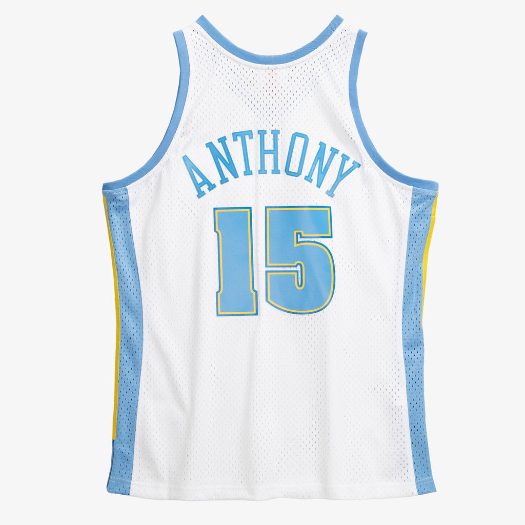 Men's Denver Nuggets Carmelo Anthony 2006 Swingman NBA Basketball Jersey - White - view 4