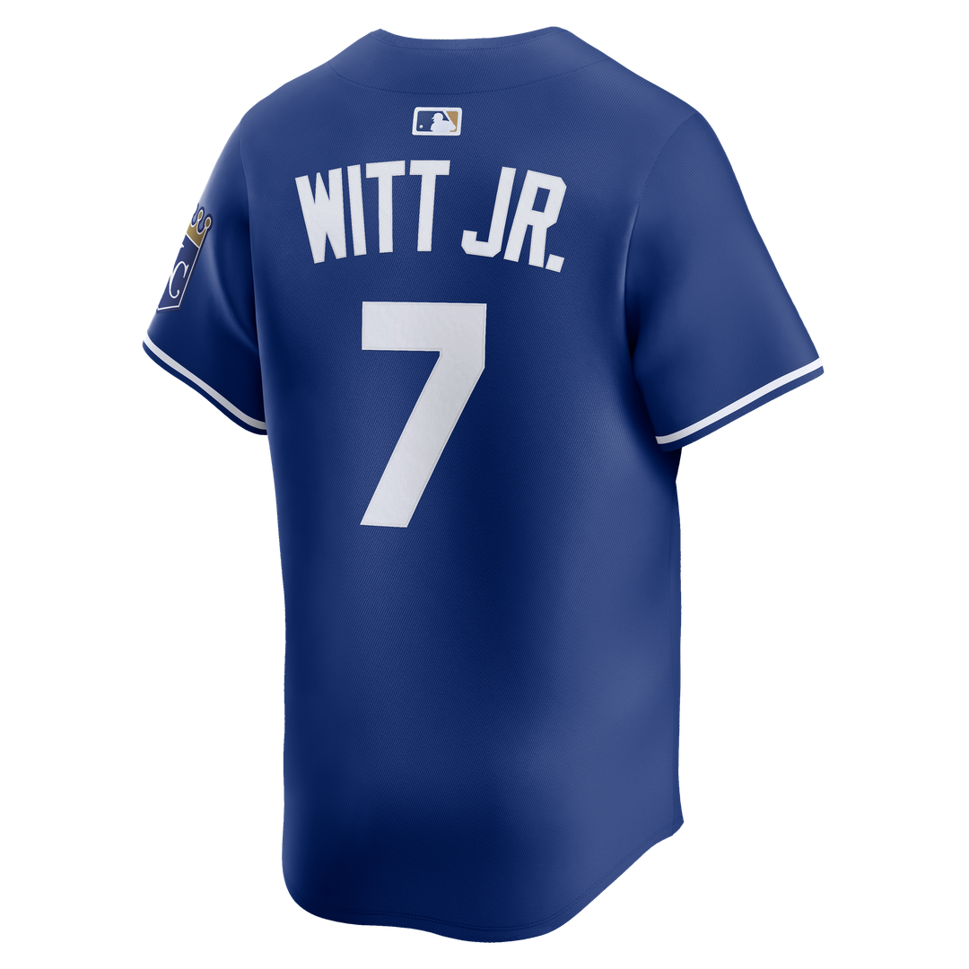 Men's Kansas City Royals Bobby Witt Jr. Royal Alternate 2 Limited MLB Baseball Jersey - view 8