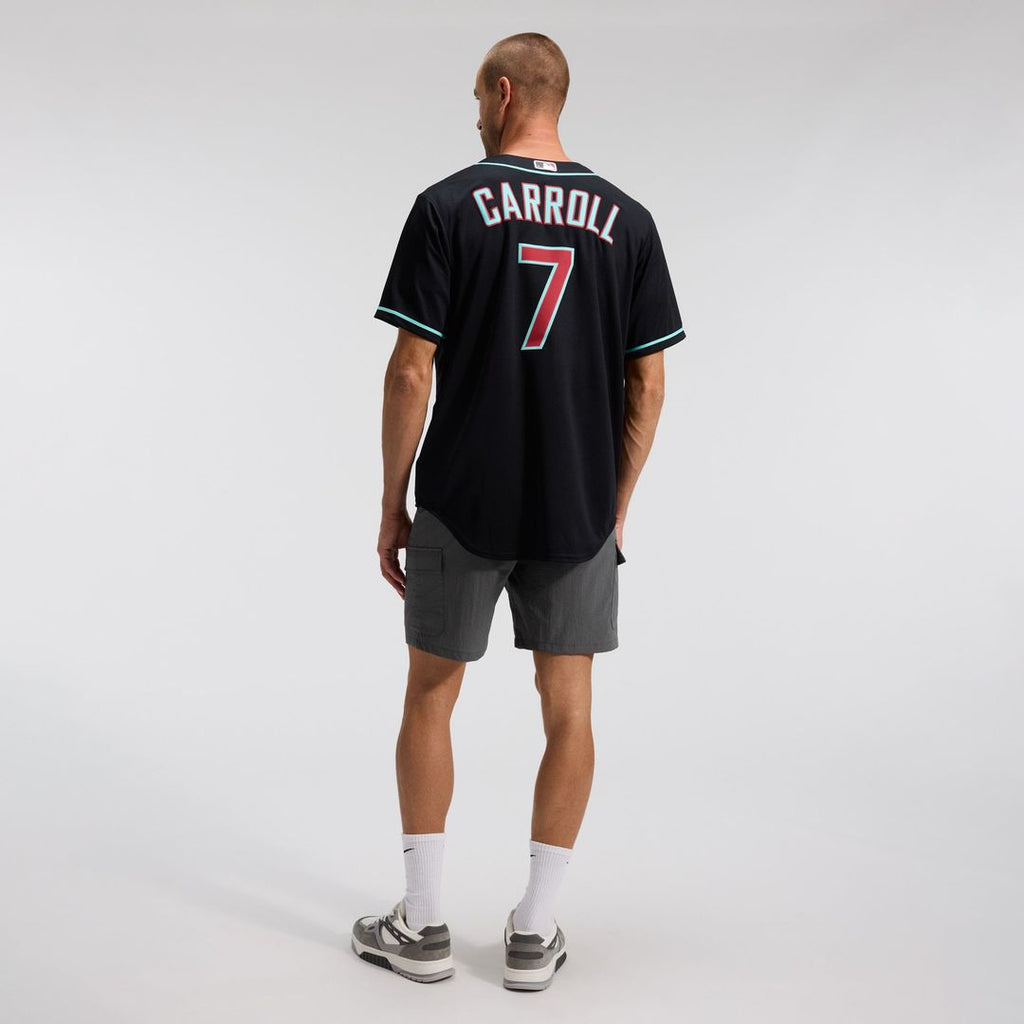 Men's Arizona Diamondbacks Corbin Carroll Crimson Alternate 2 Replica MLB Baseball Jersey - view 48