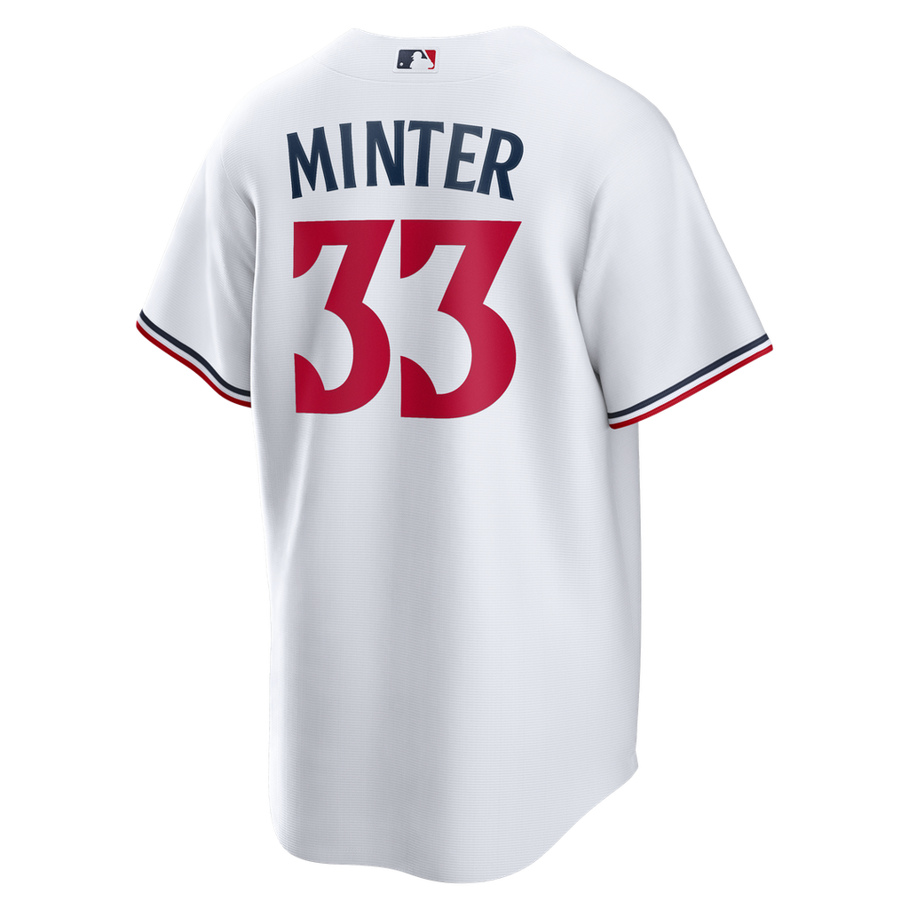 Men's Minnesota Twins A.J. Minter White Home Replica MLB Baseball Jersey - view 3