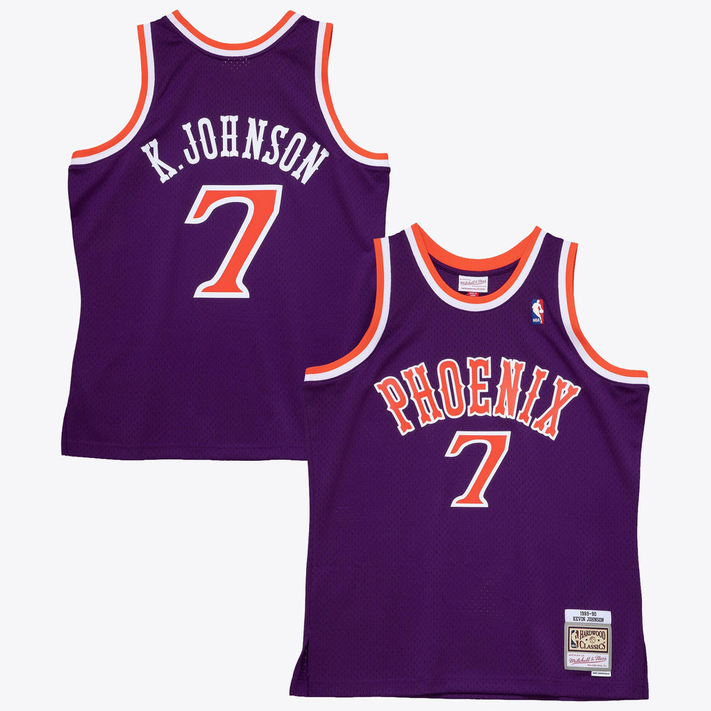 Men's Phoenix Suns Kevin Johnson 1989 Dark NBA Basketball Jersey - Purple - view 1