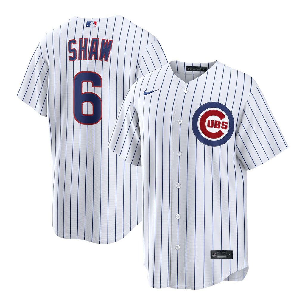Men's Chicago Cubs Matt Shaw White Home Replica MLB Baseball Jersey - view 1