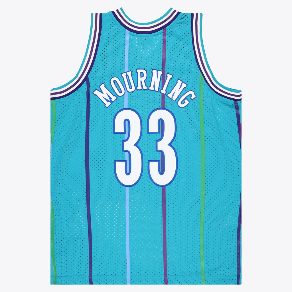 Men's Charlotte Hornets NBA Swingman Jersey - Alonzo Mourning - view 3