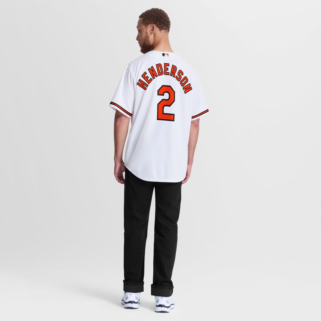 Men's Baltimore Orioles Gunnar Henderson White Home Replica MLB Baseball Jersey - view 3