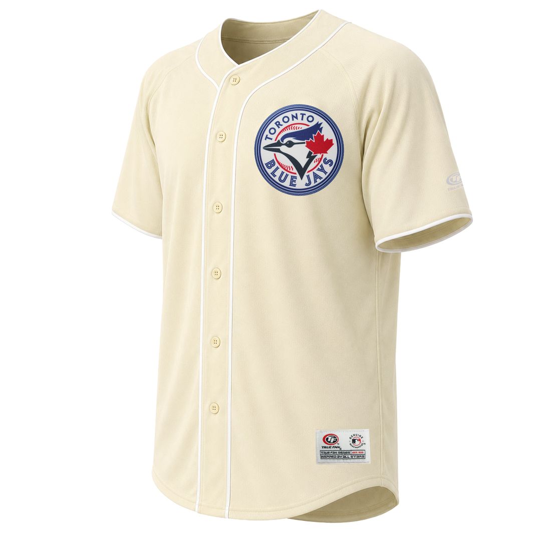 Men's Toronto Blue Jays Cream Fashion MLB Baseball Jersey - view 2