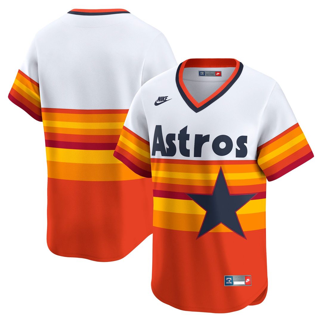 Men's Houston Astros White Cooperstown Collection Limited MLB Baseball Jersey - view 1