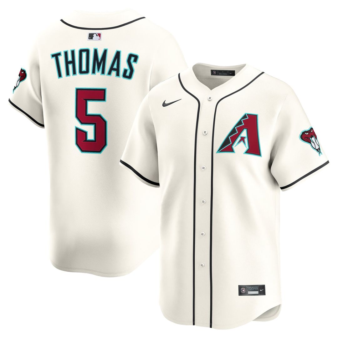 Men's Arizona Diamondbacks Alek Thomas Cream Home Limited MLB Baseball Jersey - view 1