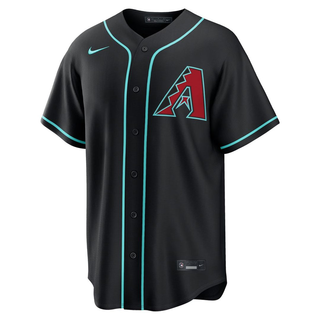 Men's Arizona Diamondbacks Corbin Carroll Black Alternate Replica MLB Baseball Jersey - view 21