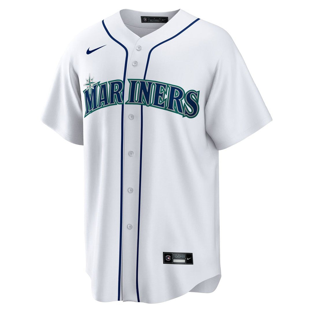 Men's Seattle Mariners Julio Rodriguez White Home Replica MLB Baseball Jersey - view 2