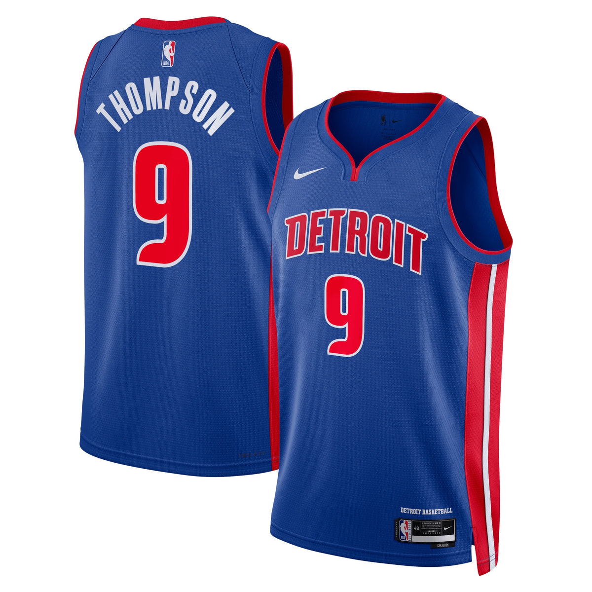 Unisex Ausar Thompson Detroit Pistons Icon Edition Swingman NBA Basketball Jersey - Blue - view 2