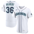 Men's Seattle Mariners Logan Gilbert White Home 50th Season MLB Baseball Jersey - view 1