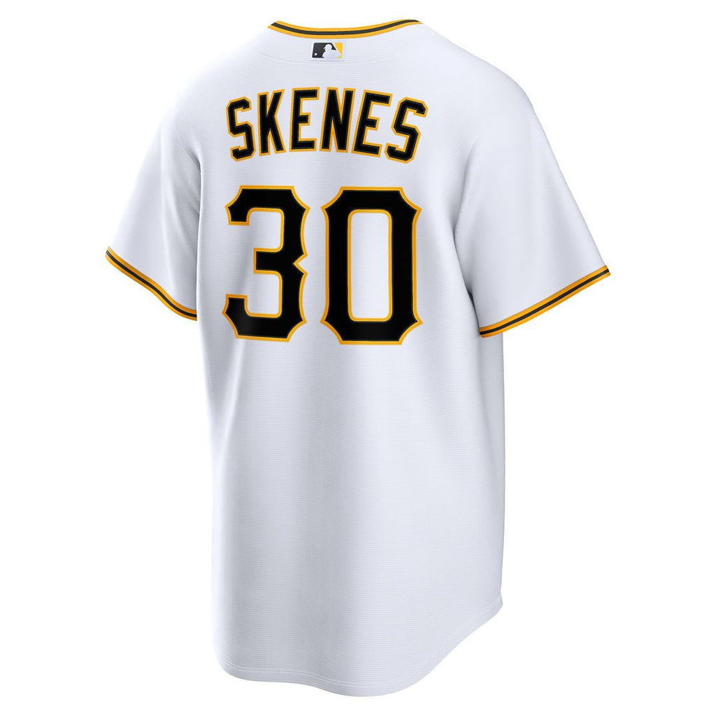 Men's Pittsburgh Pirates Paul Skenes White Home Replica MLB Baseball Jersey - view 3