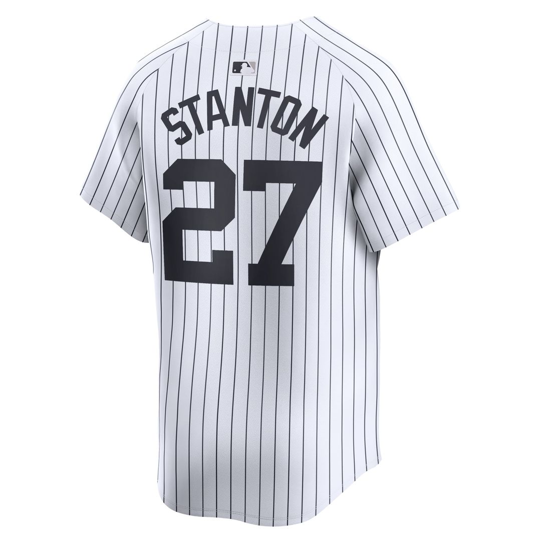 Men's New York Yankees Giancarlo Stanton White Home Limited MLB Baseball Jersey - view 3