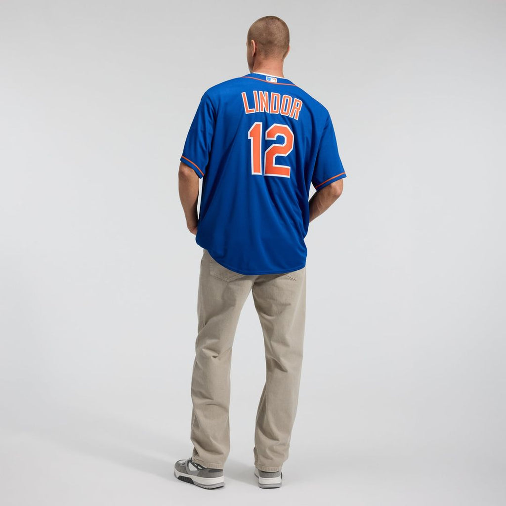 Men's New York Mets Francisco Lindor Royal Alternate Replica MLB Baseball Jersey - view 6