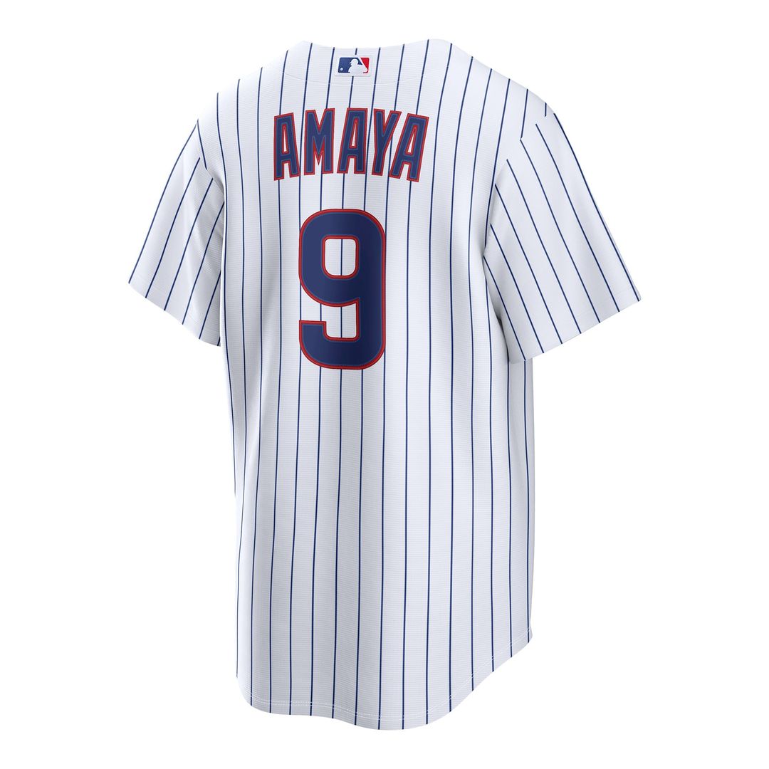 Men's Chicago Cubs Miguel Amaya White Home Replica MLB Baseball Jersey - view 3
