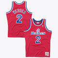 Men's Washington Bullets Chris Webber 1994 Swingman Road NBA Basketball Jersey - Scarlet - view 1