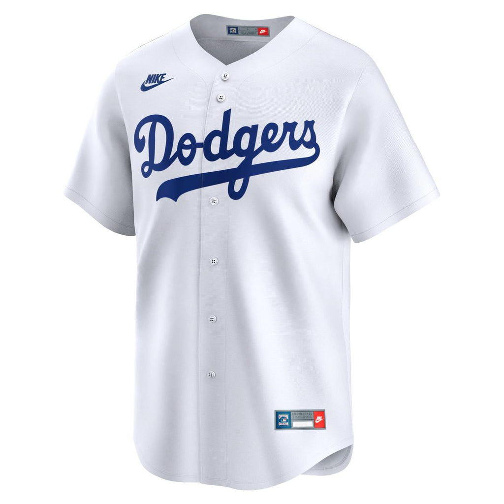 Men's Brooklyn Dodgers Jackie Robinson White Throwback Cooperstown Collection Limited MLB Baseball Jersey - view 2