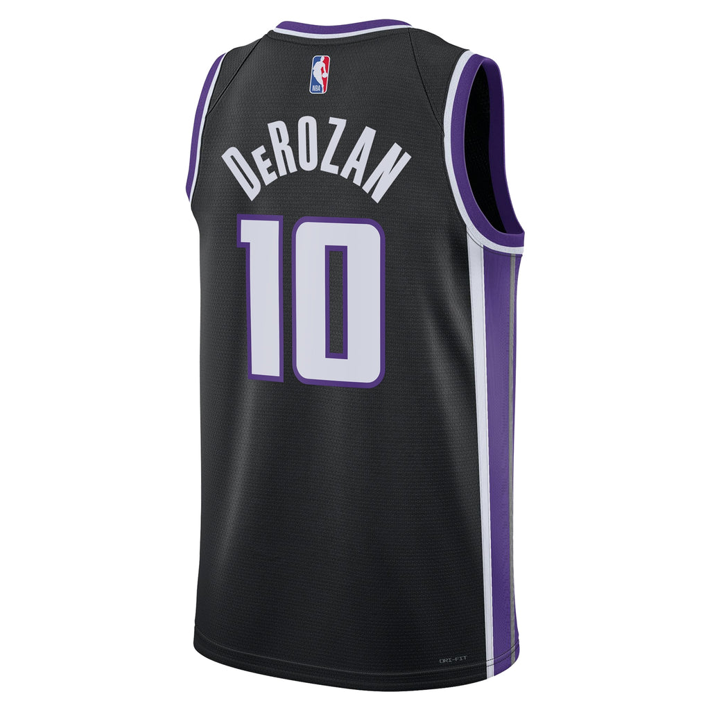 Unisex DeMar DeRozan Sacramento Kings Icon Edition Swingman NBA Basketball Jersey - Black - view 4