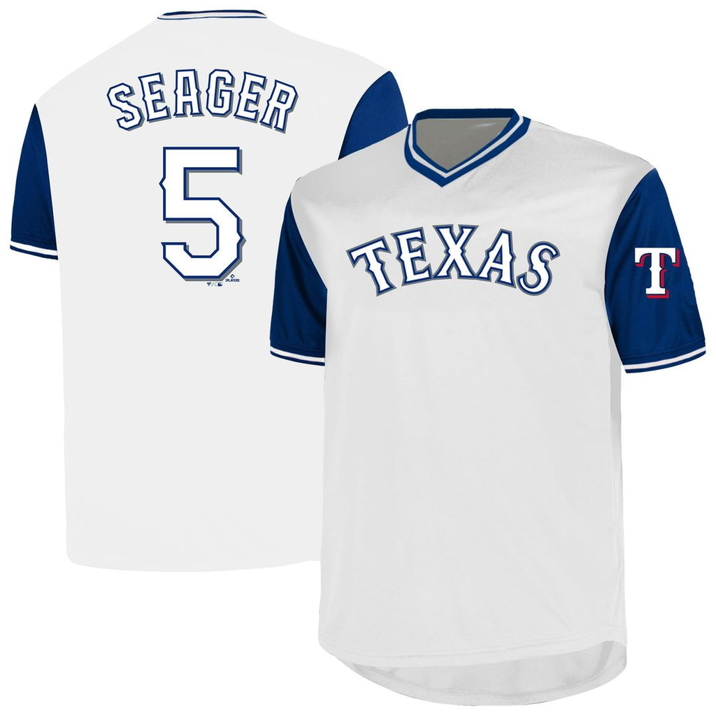 Men's Texas Rangers Corey Seager White Big & Tall Name & Number MLB Baseball Jersey - view 1