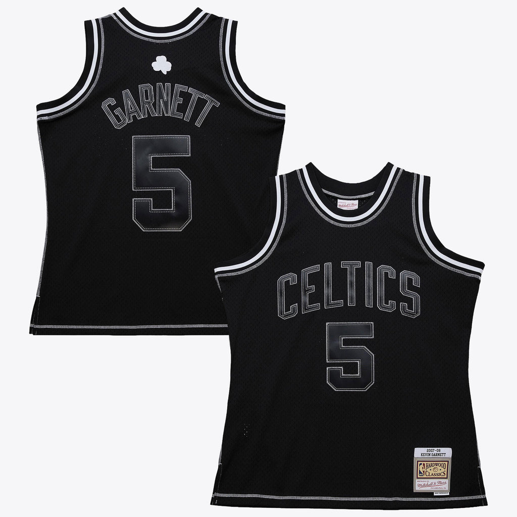 Men's Boston Celtics Kevin Garnett 2007 Contrast 2K Swingman NBA Basketball Jersey - Black - view 2