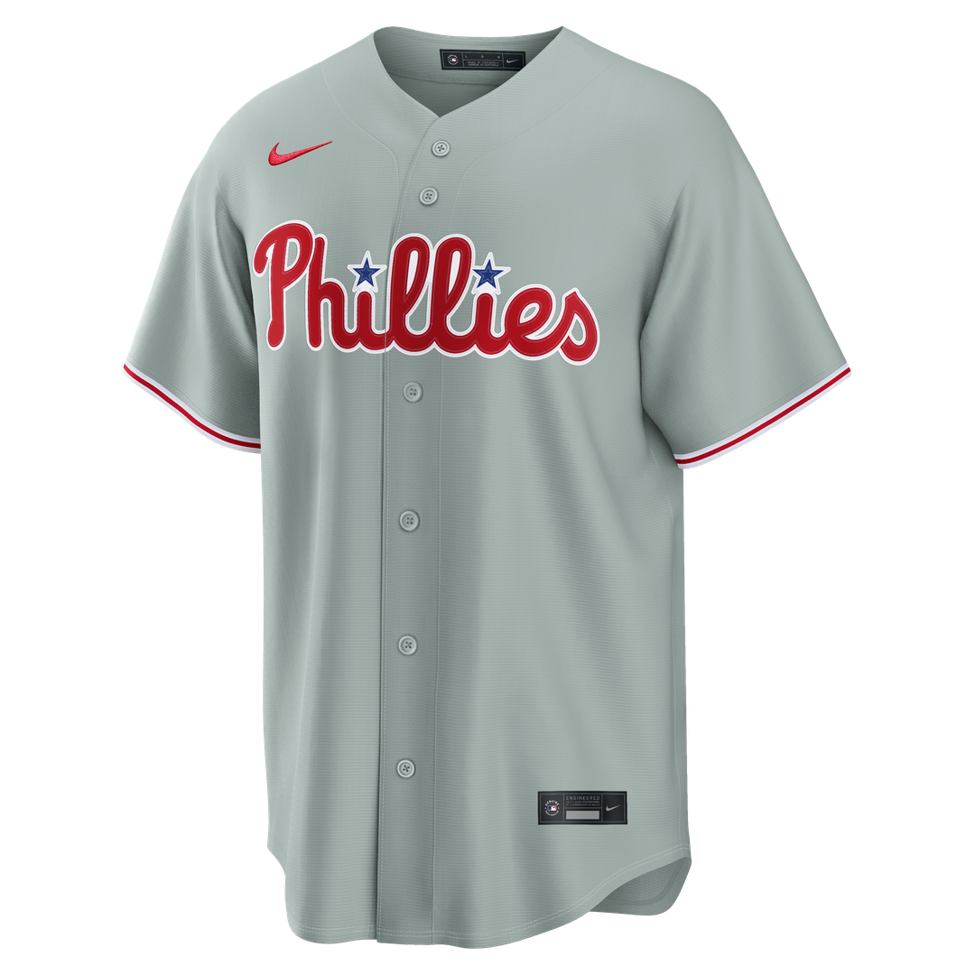 Men's Philadelphia Phillies Bryce Harper Gray Road Replica MLB Baseball Jersey - view 7