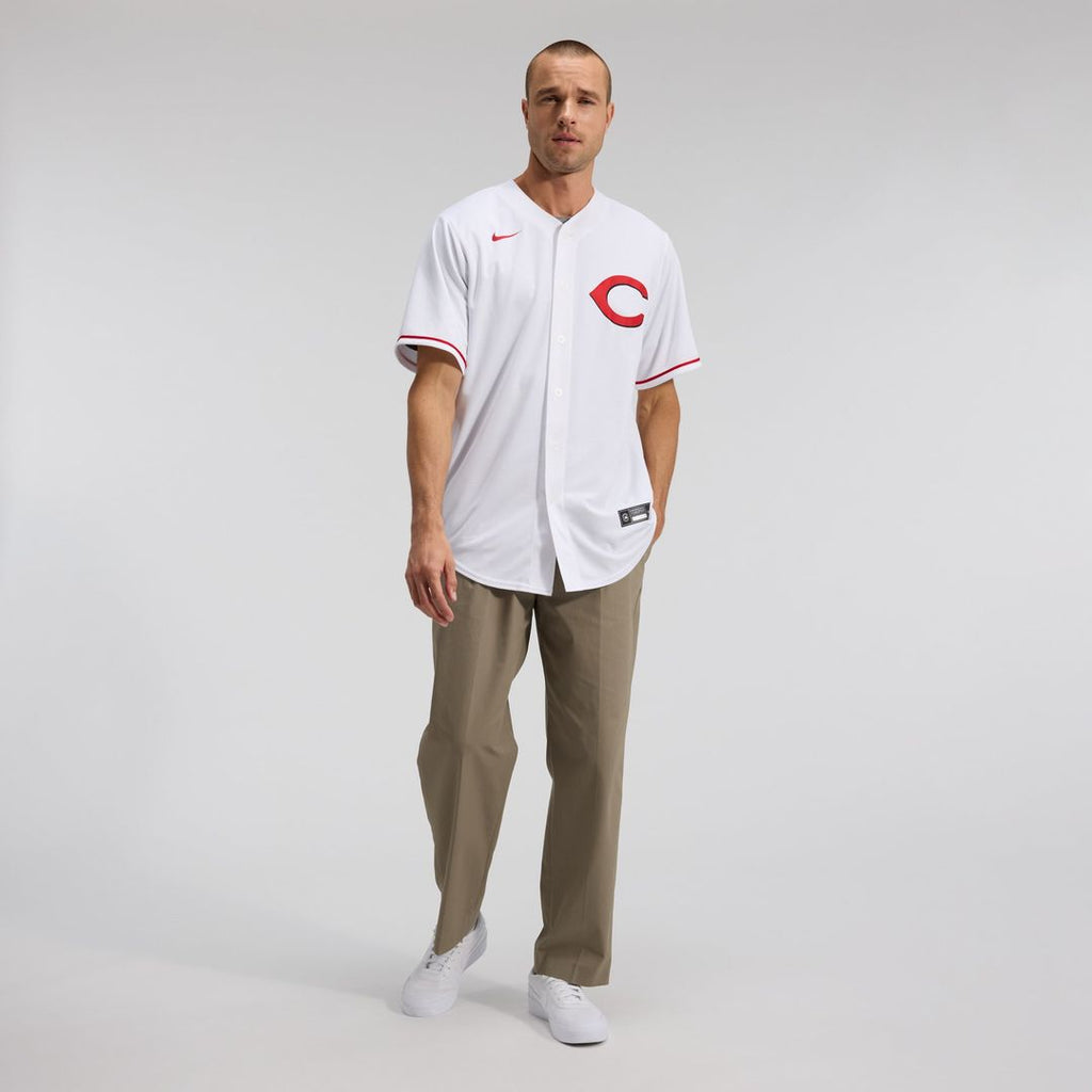 Men's Cincinnati Reds Elly De La Cruz White Alternate 2 Replica MLB Baseball Jersey - view 4