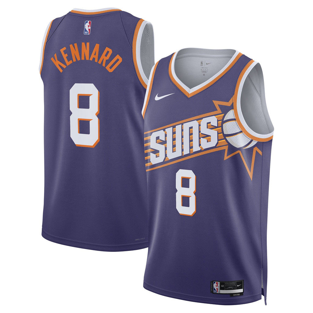 Unisex Luke Kennard Phoenix Suns Icon Edition Swingman NBA Basketball Jersey - Purple - view 2