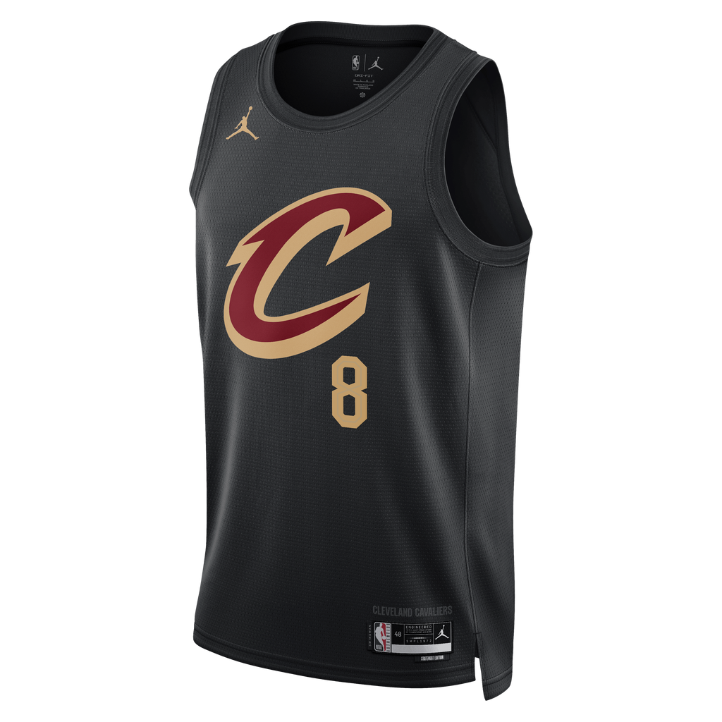 Unisex Dennis Schröder Cleveland Cavaliers Statement Edition Swingman NBA Basketball Jersey - Black - view 3