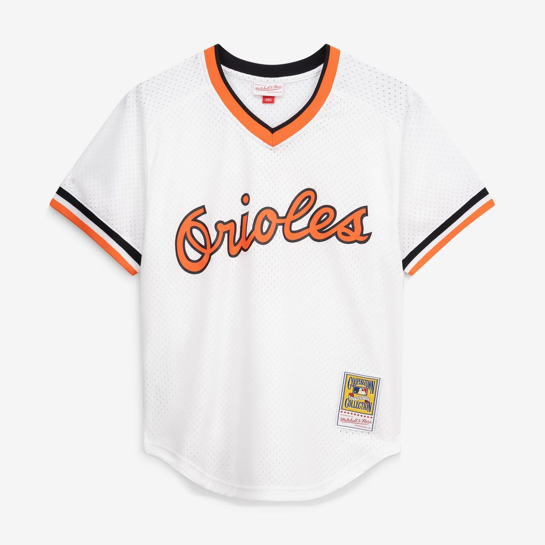 Men's Baltimore Orioles Cal Ripken Jr. Orange Batting Practice MLB Baseball Jersey - view 16