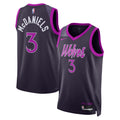 Unisex Jaden McDaniels Minnesota Timberwolves 2025/26 City Edition Swingman NBA Basketball Jersey - Black - view 1