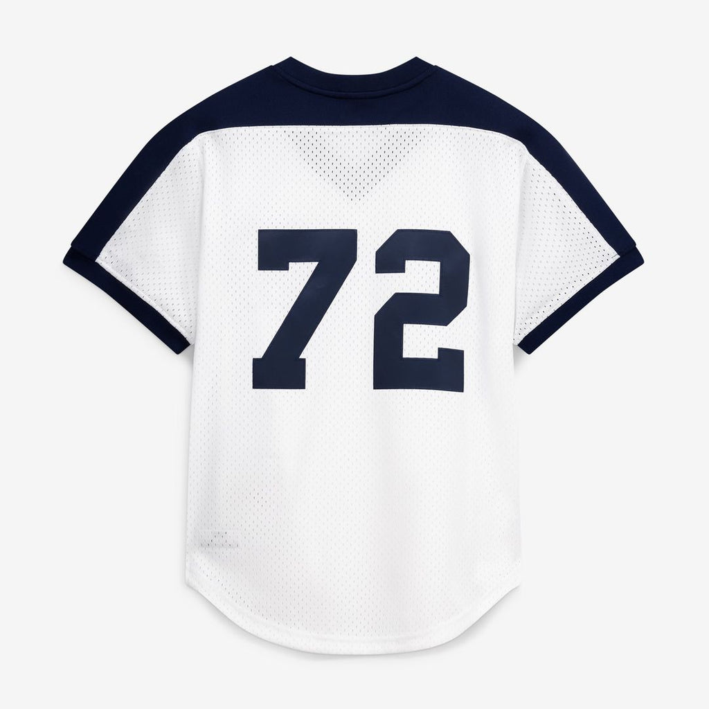 Men's Chicago White Sox Carlton Fisk Navy Batting Practice MLB Baseball Jersey - view 19