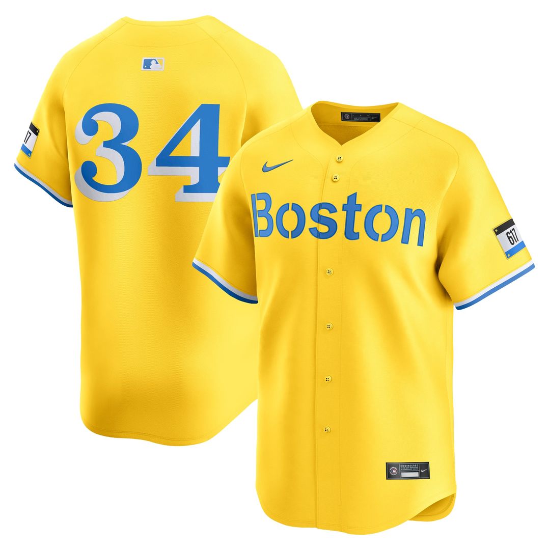 Men's Boston Red Sox David Ortiz Gold City Connect MLB Baseball Jersey - view 1