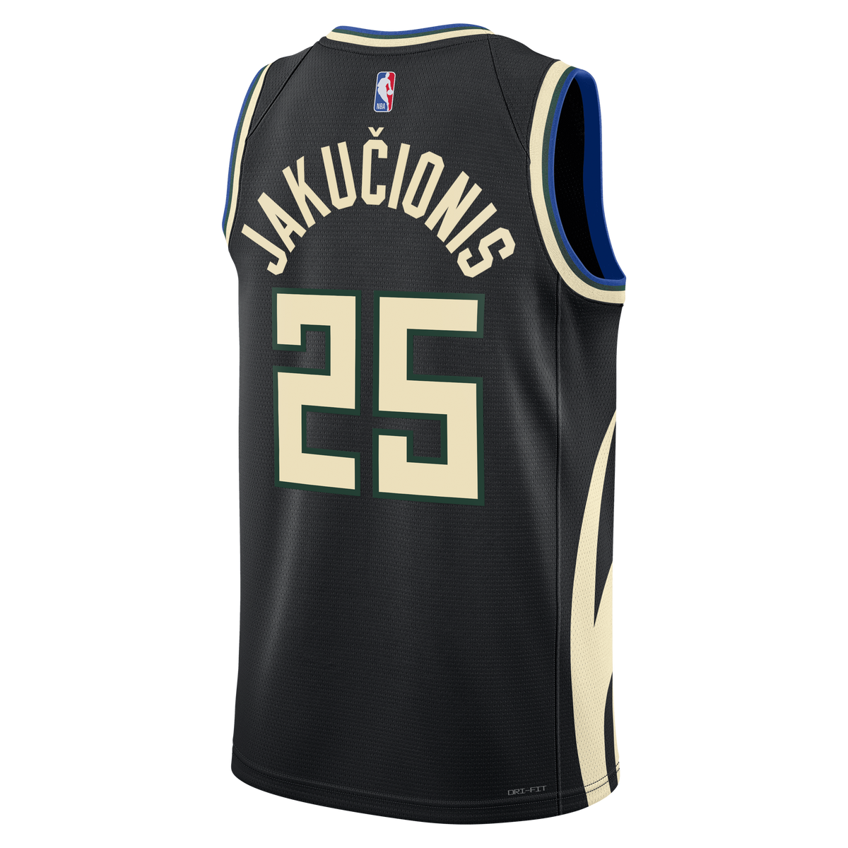 Unisex Kasparas Jakučionis Milwaukee Bucks Statement Edition Swingman NBA Basketball Jersey - Hunter Green - view 4