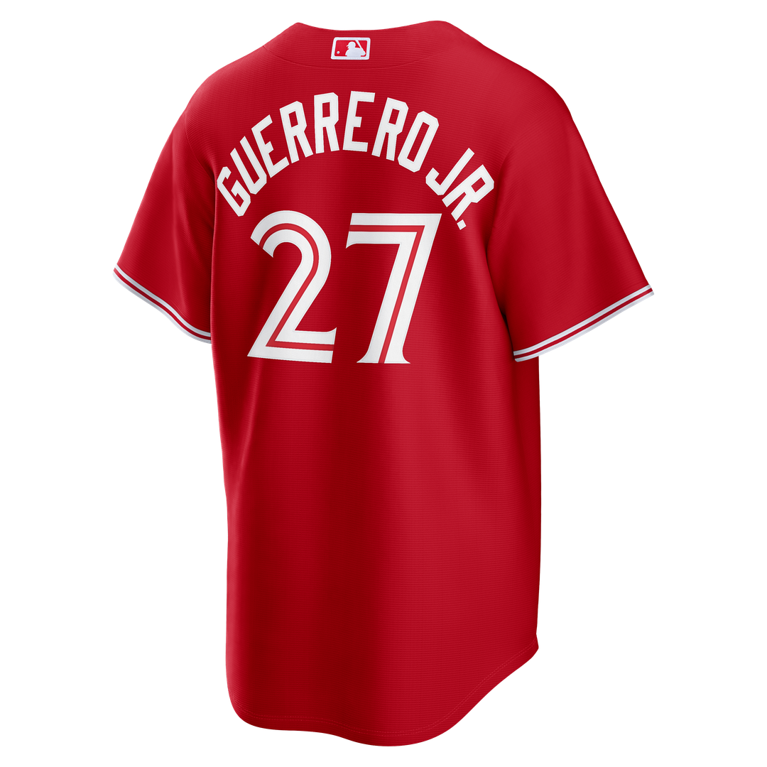 Men's Toronto Blue Jays Vladimir Guerrero Jr. Red Canada Day Replica MLB Baseball Jersey - view 3