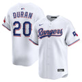 Men's Texas Rangers Ezequiel Duran White Home Limited MLB Baseball Jersey - view 1