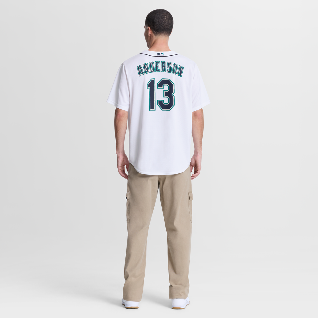 Men's Seattle Mariners Kade Anderson White Home Replica MLB Baseball Jersey - view 2