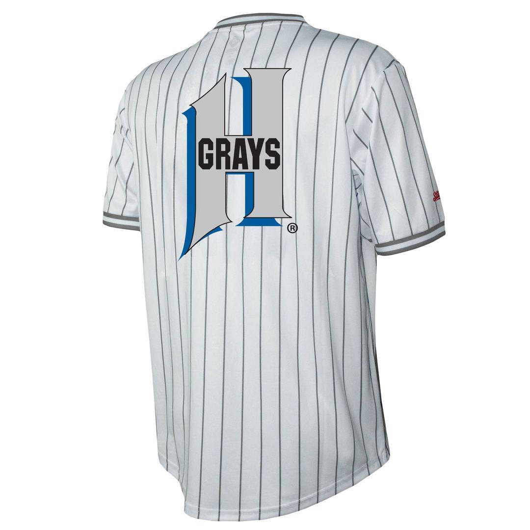 Men's Homestead Grays White V-Neck MLB Baseball Jersey - view 3