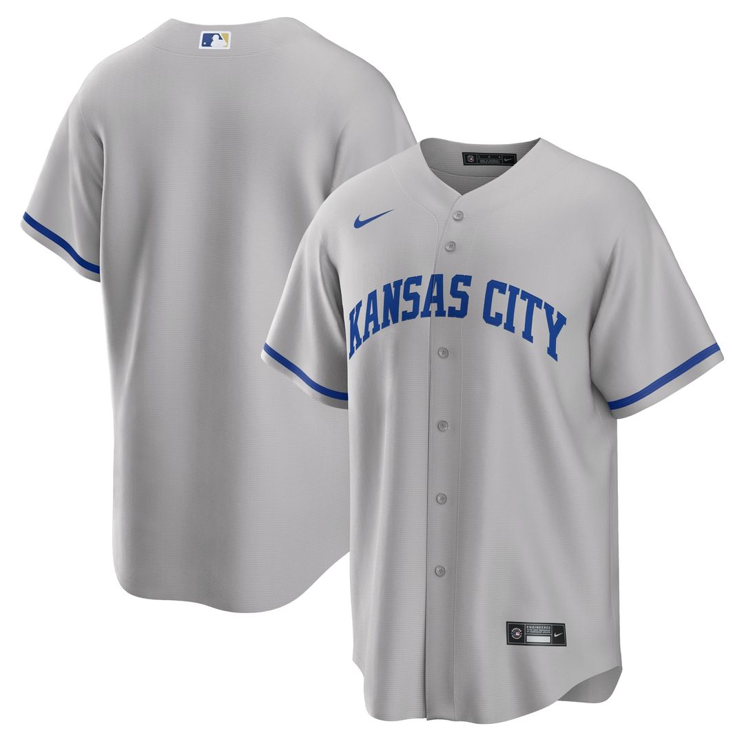 Men's Kansas City Royals Royal Alternate Replica MLB Baseball Jersey - view 23