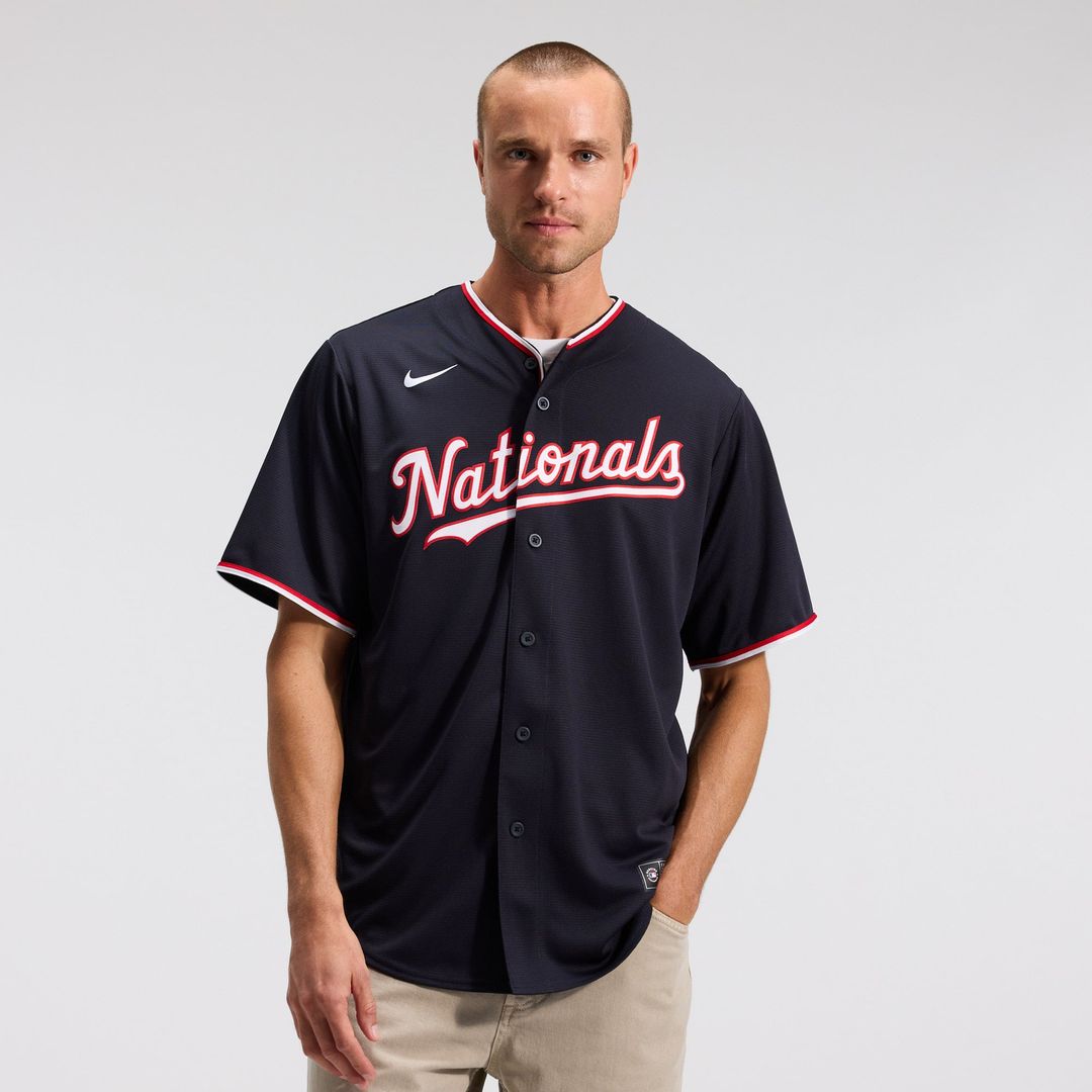Men's Washington Nationals Dylan Crews Navy Alternate Replica MLB Baseball Jersey - view 3