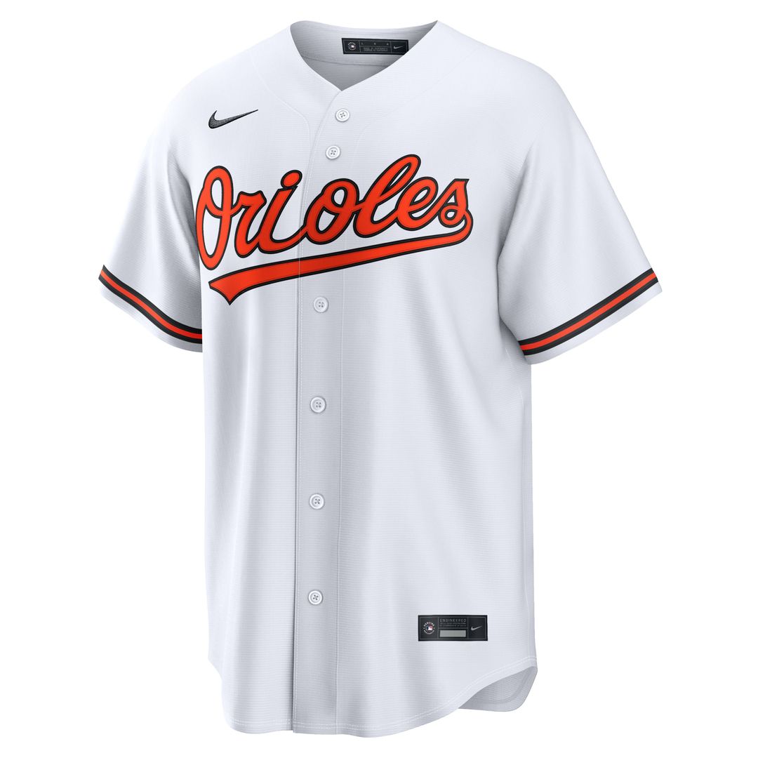 Men's Baltimore Orioles Jackson Holliday White Home Replica MLB Baseball Jersey - view 4