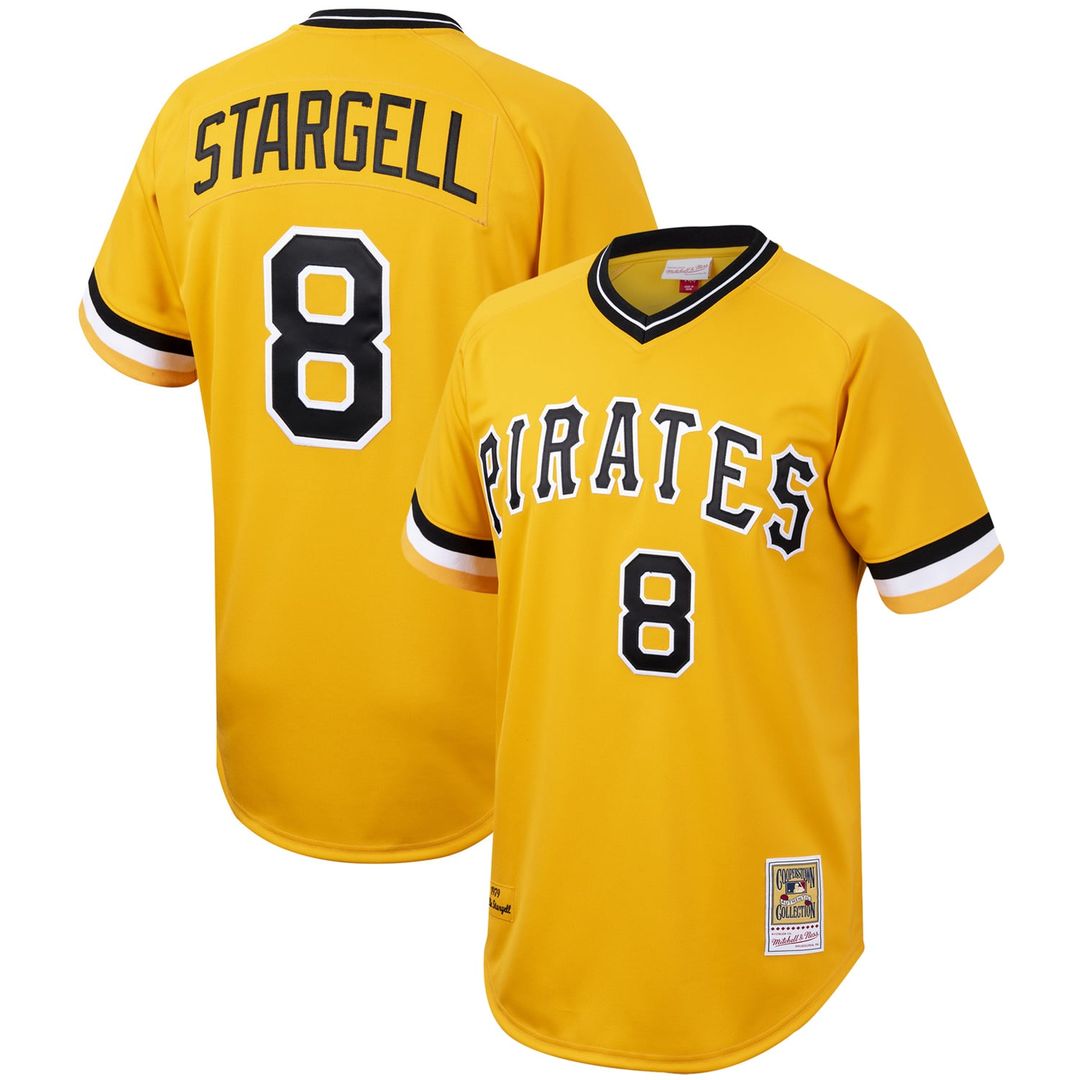 Men's Willie Stargell Pittsburgh Pirates Cooperstown Collection MLB Baseball Jersey - Gold - view 1