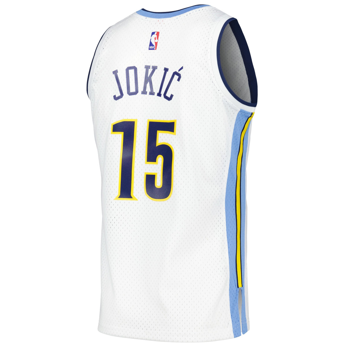Men's Nikola Jokic White Denver Nuggets 2016/17 Throwback Swingman NBA Basketball Jersey - view 4