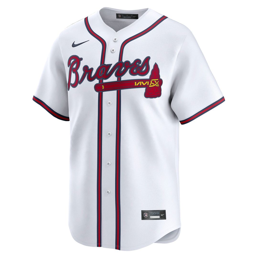 Men's Atlanta Braves Austin Riley White Home Limited MLB Baseball Jersey - view 2